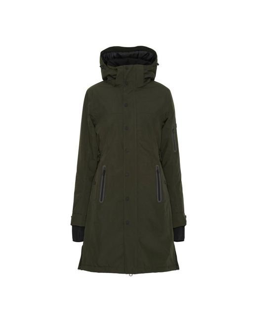 Notyz Jassen ,Groen ,Polyester Functionele Jas Deep Army in het Green