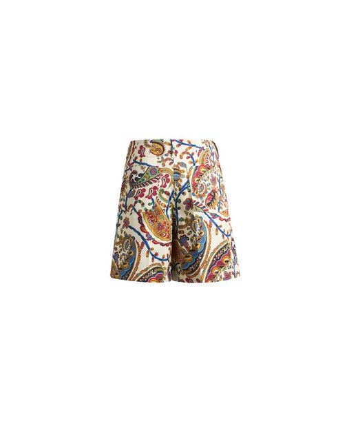 Etro White Short Shorts