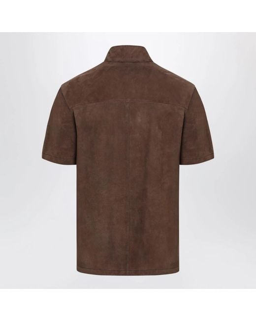 Loewe Brown Short Sleeve Shirts for men