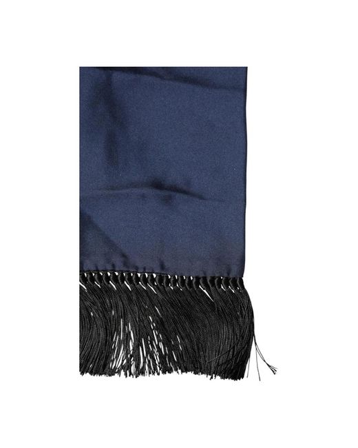 Dolce & Gabbana Blue Silk Scarves for men