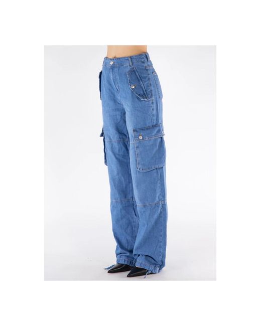 Moschino Blue Loose-Fit Jeans