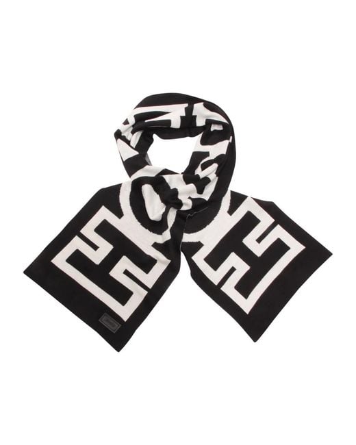 Moschino Black Winter Scarves for men