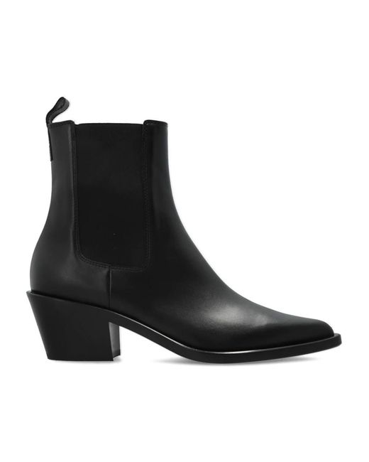 Gianvito Rossi Black Cowboy Boots