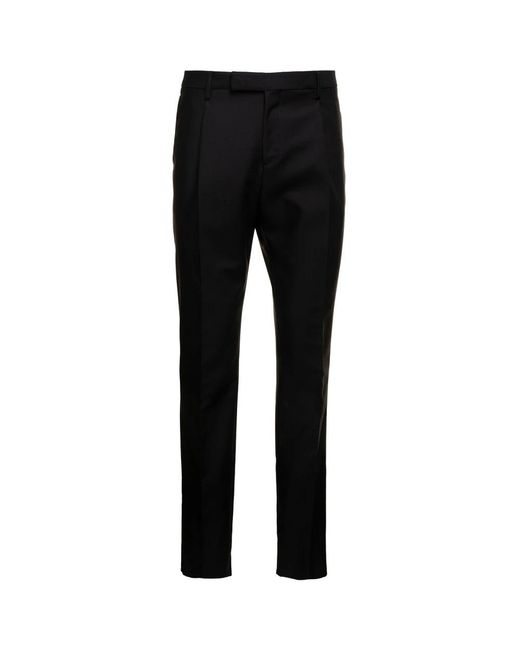Lardini Black Suit Trousers for men