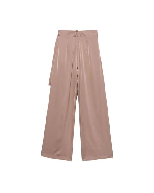 D.exterior Brown Wide Trousers