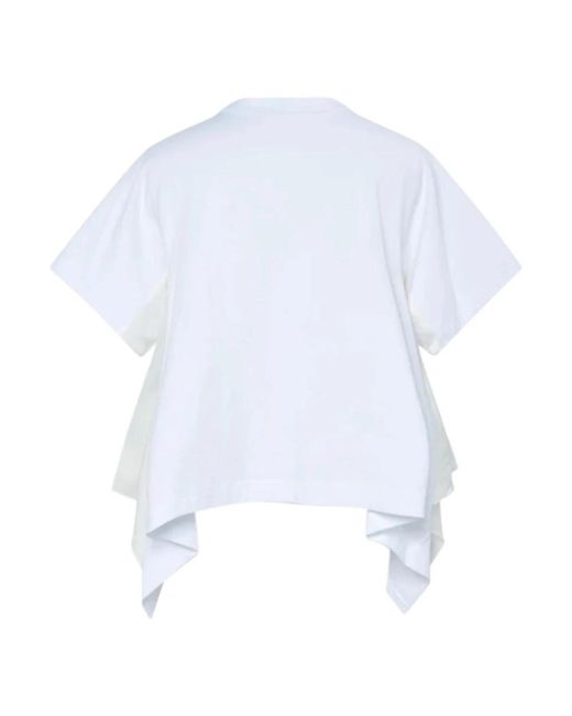 Sacai White T-Shirts