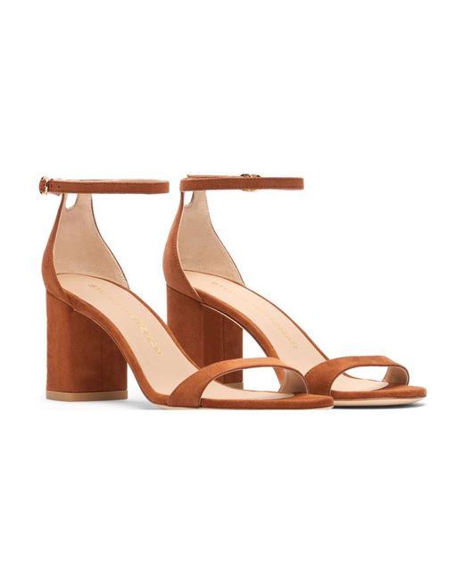 Stuart Weitzman Brown High Heel Sandals