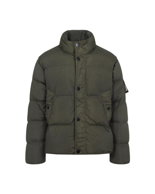 Stone Island Green Jackets for men