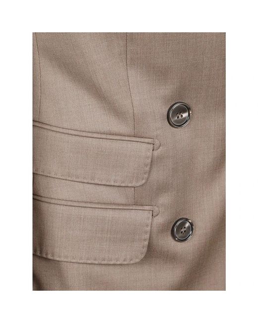 Max Mara Cupola Double-Breasted Jacket in het Brown
