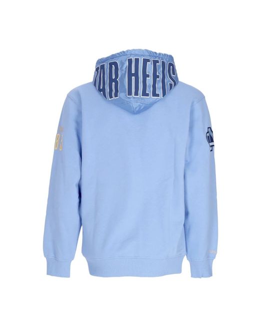 Mitchell & Ness Hoodies & Sweatvesten ,Blauw ,Katoen North Carolina Tar Heels Vintage Logo Hoodie in het Blue voor heren