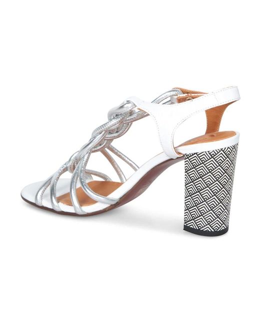 Chie Mihara White High Heel Sandals