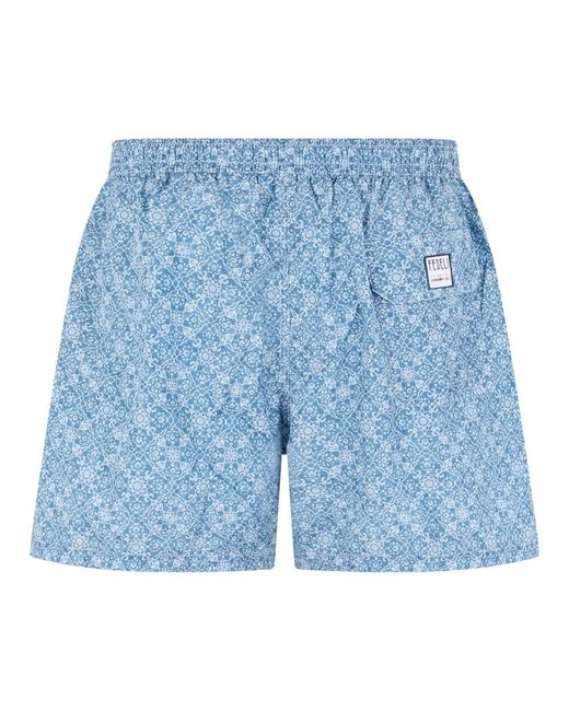 Fedeli Blue Beachwear for men