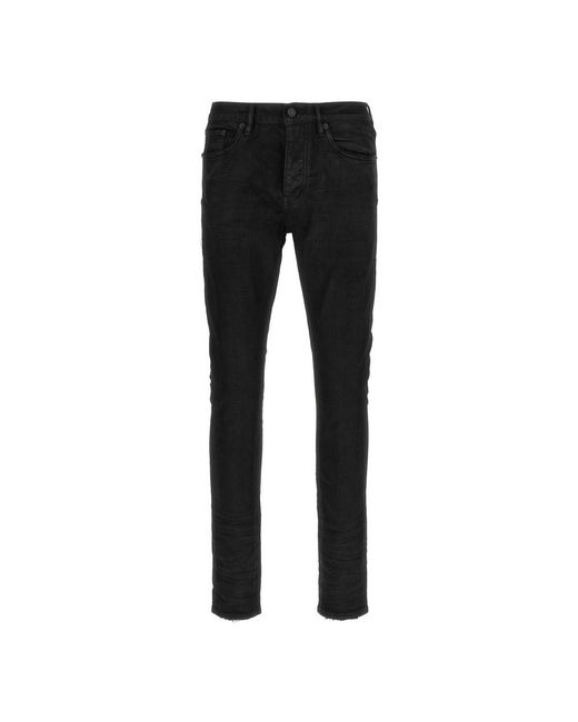 Purple Brand Black Slim Fit Jeans for men