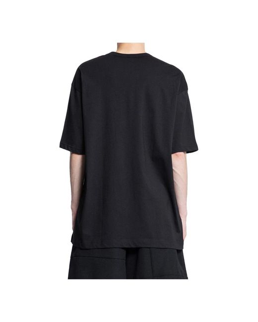 Comme des Garçons Schwarzes strick-t-shirt mit logodruck in Black für Herren