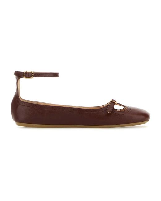 Chloé Brown Ballerina Shoes