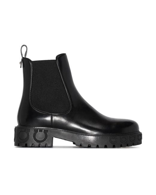 Chelsea Boots Ferragamo en coloris Black