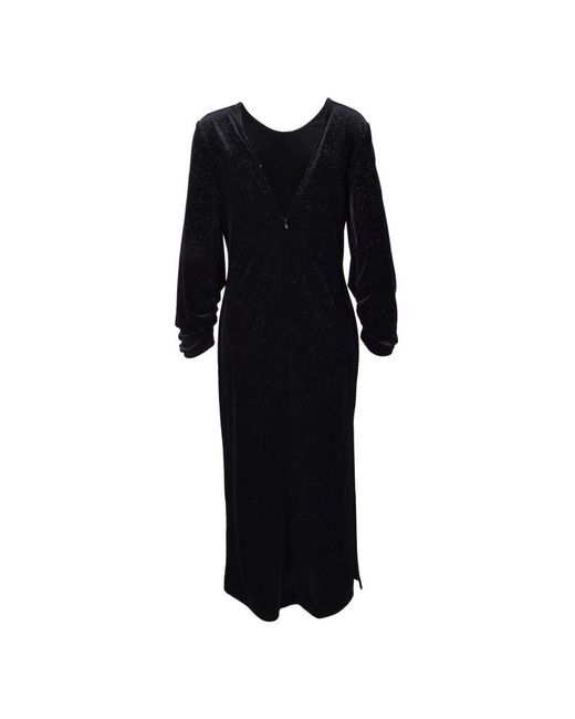Department 5 Black Kleid aus polyester elastan mix