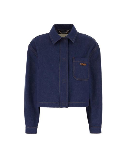 Fendi Blue Denim Jackets