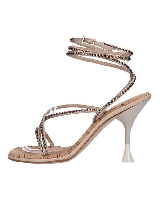 3Juin Brown High Heel Sandals