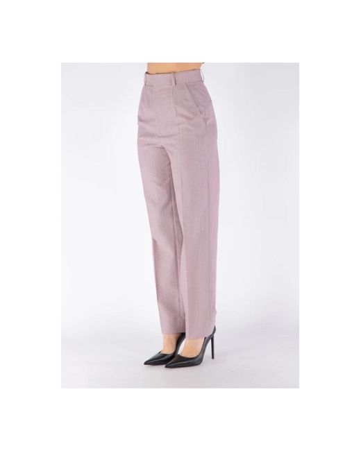 Victoria Beckham Pink Tapered Trousers