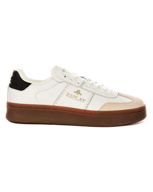 Replay White Sneakers for men