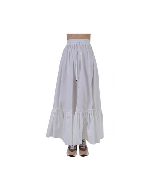 Pinko Gray Maxi Skirts