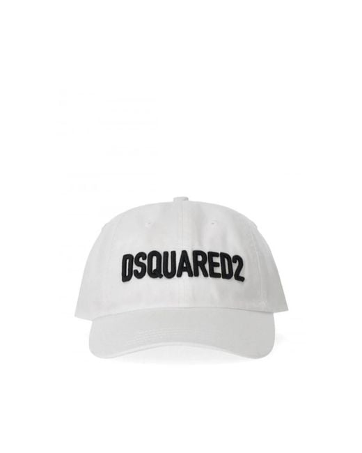 DSquared² Accessoires ,Katoen Stijlvolle Caps Collectie in het White voor heren