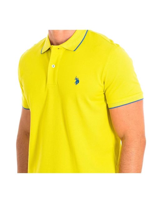 U.S. POLO ASSN. Yellow Polo Shirts for men