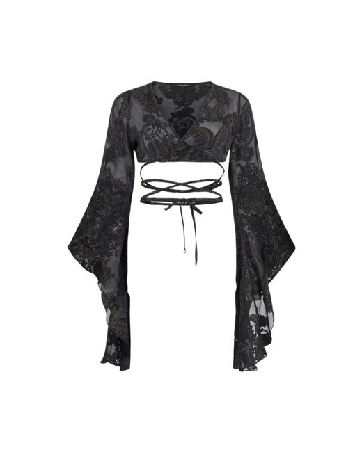 Roberto Cavalli Black Blouses