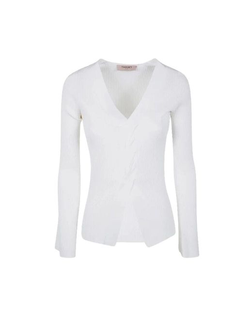 Twinset White Langarmshirt