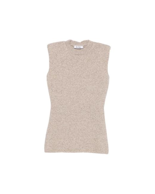 ELY ELY Natural Round-Neck Knitwear