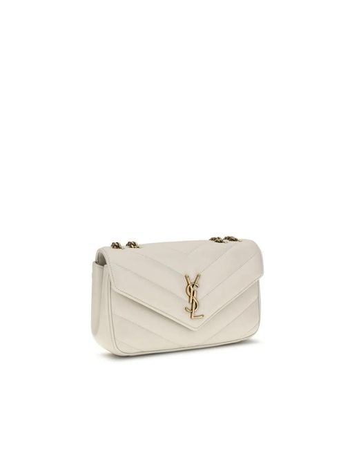 Saint Laurent Shoulder Bags in het Natural