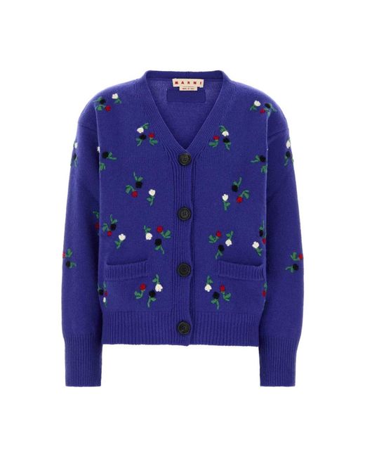 Cardigans Marni en coloris Blue