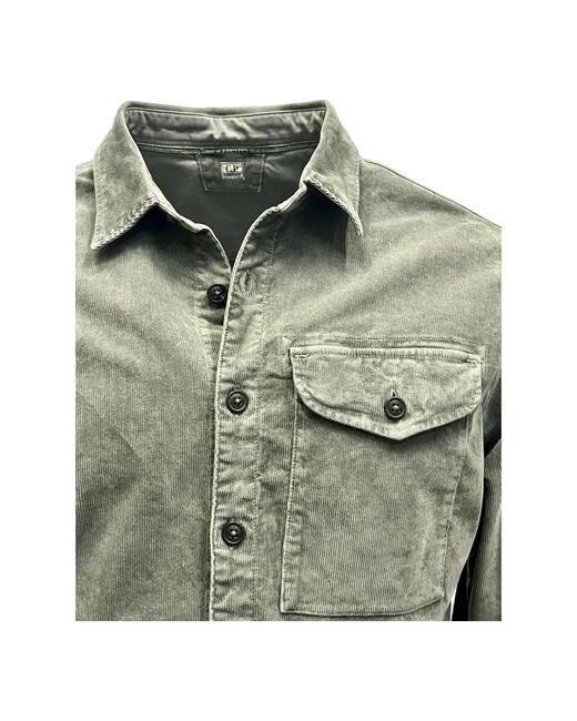 C P Company Corduroy Overshirt in het Gray voor heren