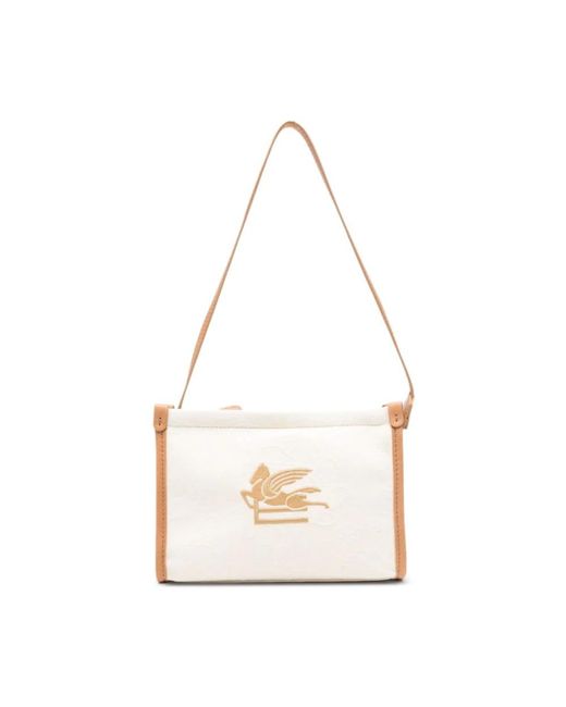 Etro White Shoulder Bags