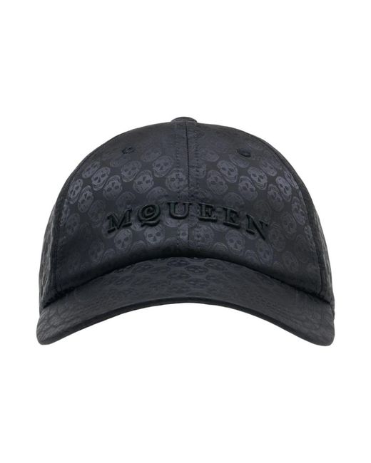 McQueen Skull Repeat Baseball Cap in Blue für Herren