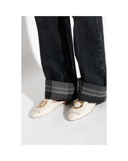 Ferragamo Natural Mules