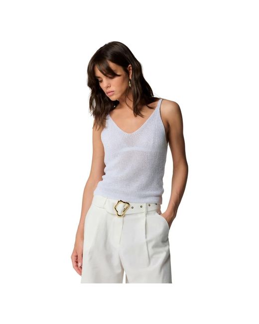 V-Neck Knitwear Kocca de color White