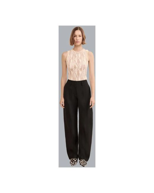 Ulla Johnson Black Wide Trousers
