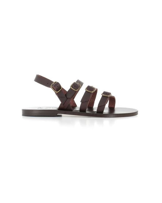 Flat Sandals di K. Jacques in Brown