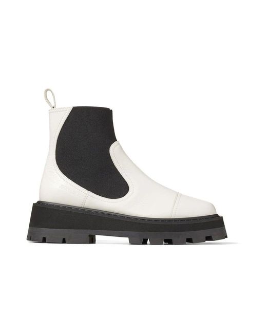 Jimmy Choo Black Flache clay stiefel