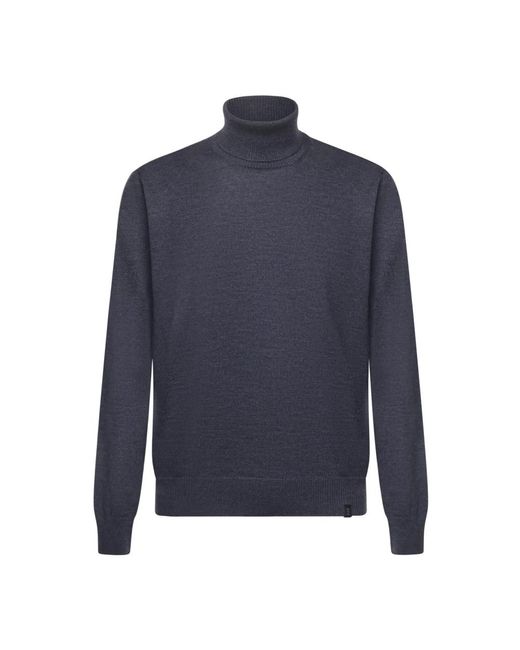 Fay Blue Turtlenecks for men