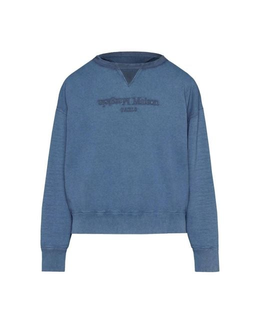 Maison Margiela Blue Sweatshirts for men