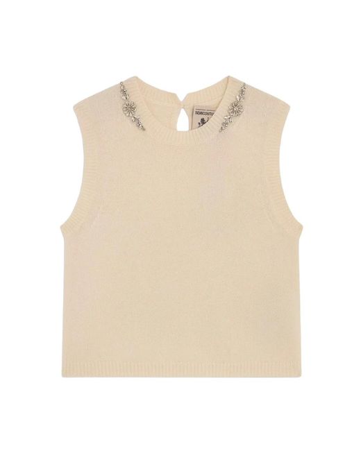 Semicouture Natural Cashmere Knitwear
