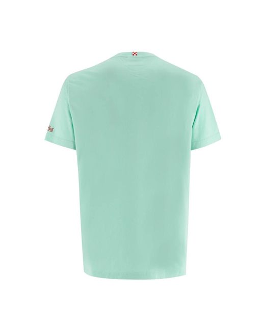 Mc2 Saint Barth Baumwoll-t-shirt mit frontdruck in Green für Herren
