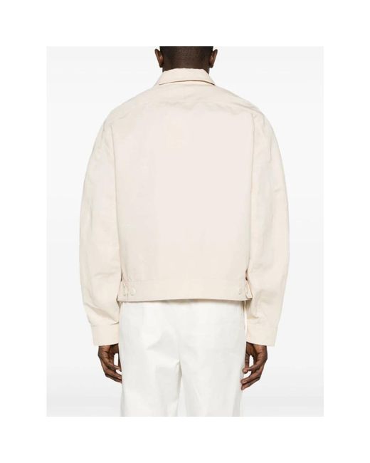 Jacquemus Linu Grosgrain Bomber in White für Herren