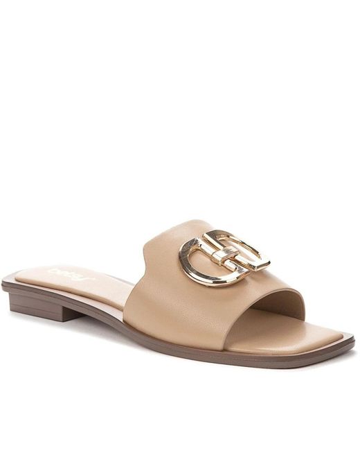 Keddo Schoenen ,Casual Open Slippers in het Natural