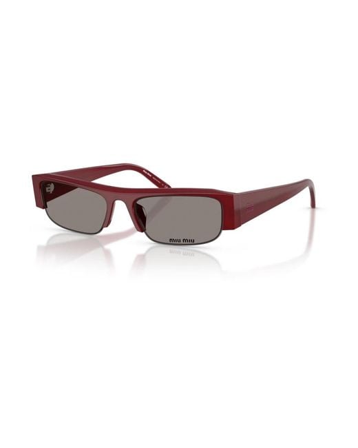 Miu Miu Red Sunglasses