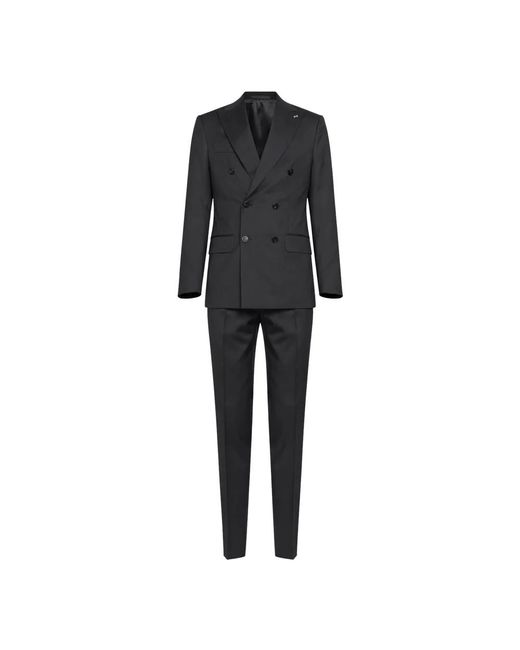 Double Breasted Suits D4.0 de hombre de color Black