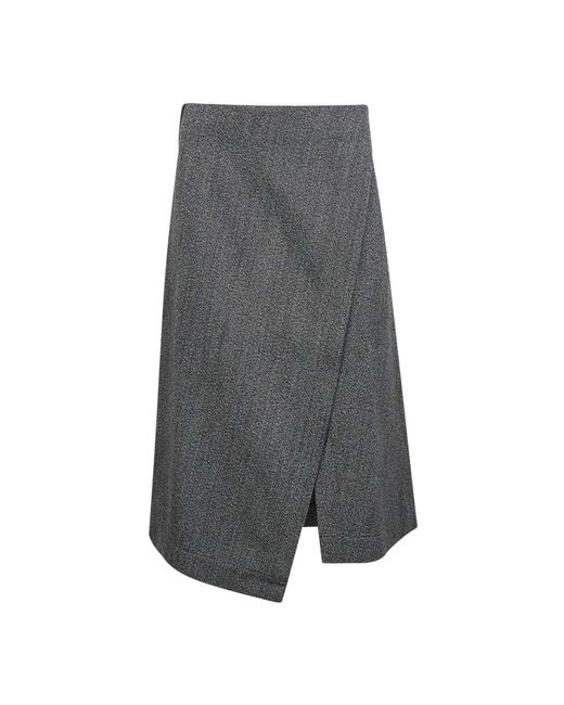 Studio Nicholson Gray Midi Skirts